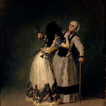 La duquesa de alba y la beata (1795) Museo Nacional del Prado