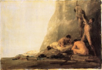 Caníbales preparando a sus vícitmas (1800-08). Musée des Beaux- Arts et d’ Archéologie de Besançon, Besançon, Francia